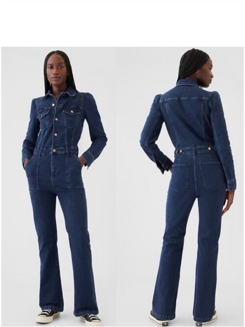 GAP Dark Indigo Denim Jumpsuit Overalls for Women